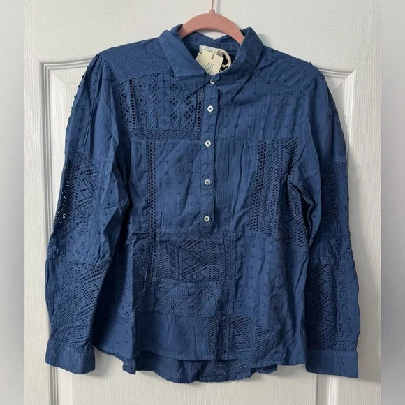 Sundance: Ameya Top Petite in blue - Picture 2 of 10